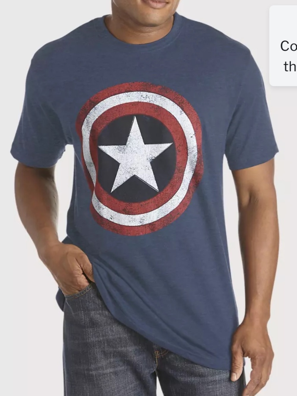 Marvel Comics Captain America Graphic Tee size 2XL